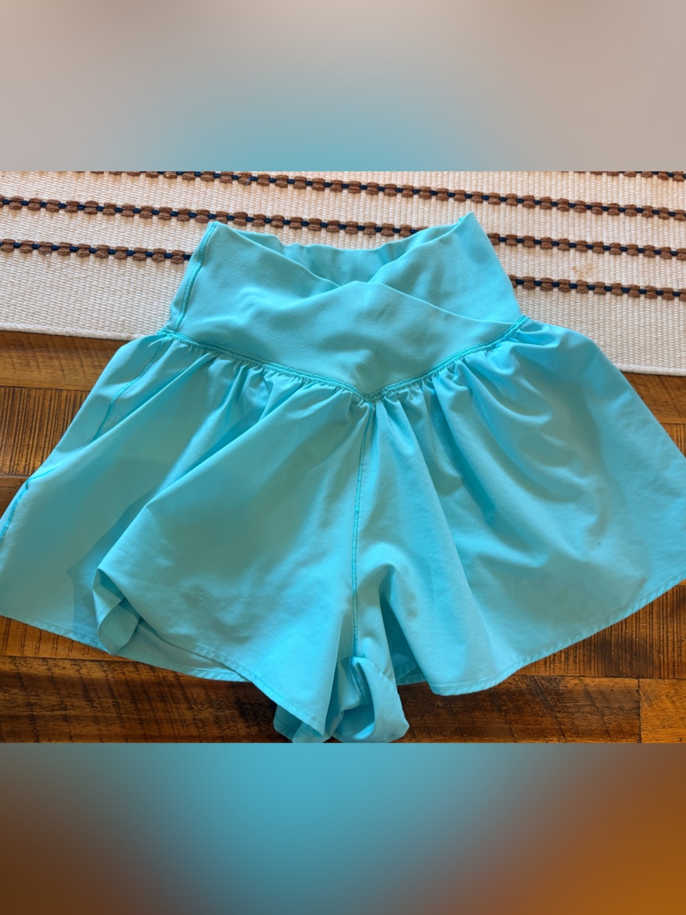 Offline by Aerie light blue crossover shorts
